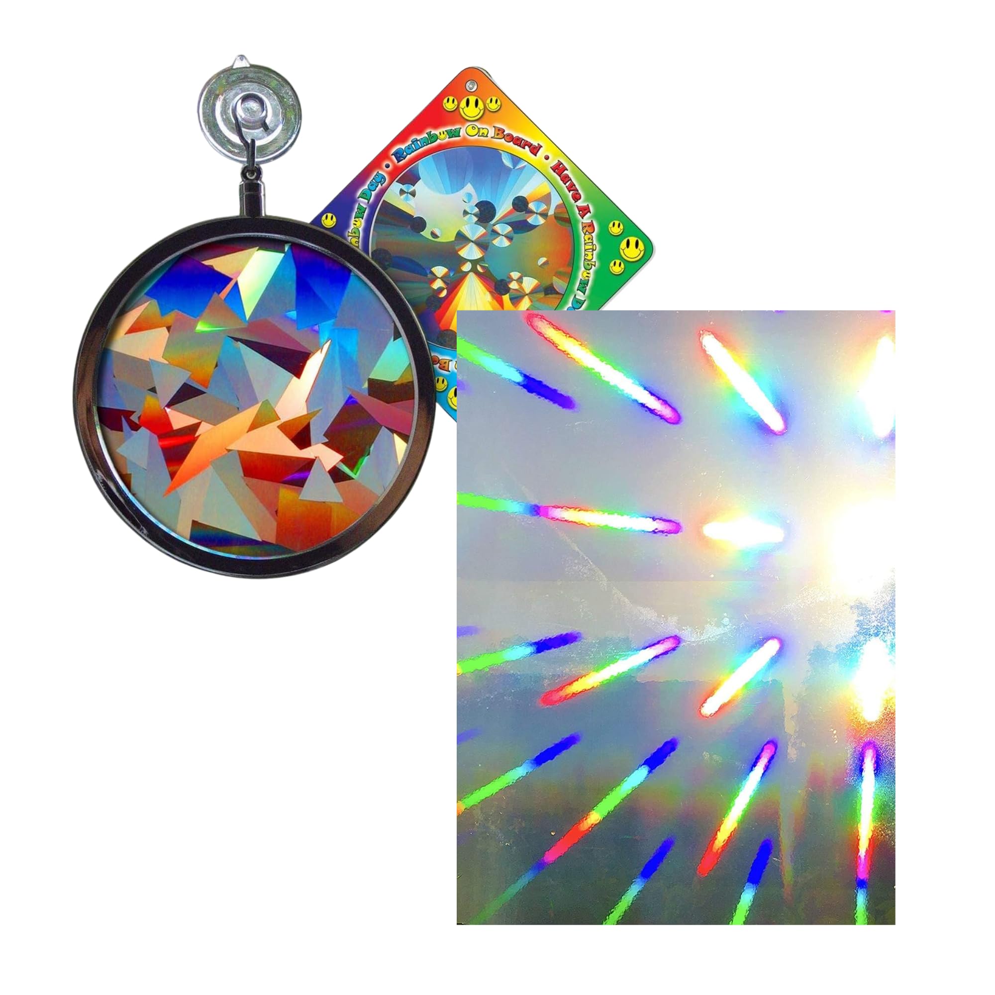 Amazon.com: Rainbow Symphony Suncatcher and Patterned Window Cling